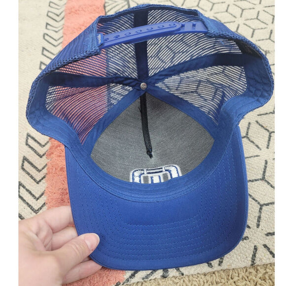 Travis Mathew Big Bend Royal Blue Mesh Pineapple Print Adjustable Hat - Picture 6 of 10